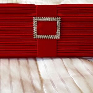 NWOT Beautiful Red Evening Bag